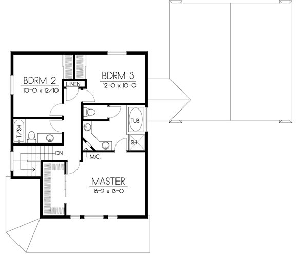 Upper/Second Floor Plan: 1-333