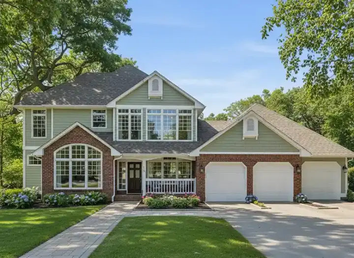 Traditional house plans 1-338 - front exterior, 3,001 sq ft, 4 bed, 2 bath house plans | Monster House Plans