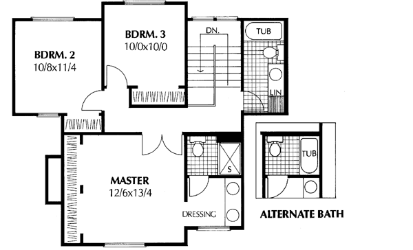 Upper/Second Floor Plan: 1-341