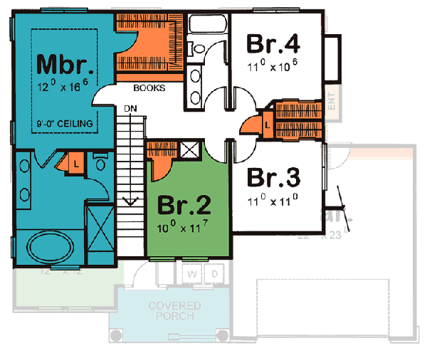 Upper/Second Floor Plan: 10-1030