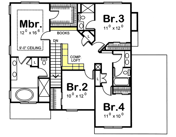 Upper/Second Floor Plan: 10-1031