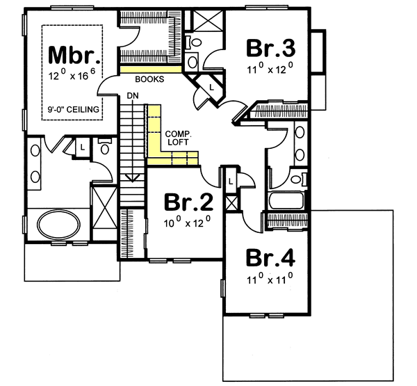 Upper/Second Floor Plan: 10-1032