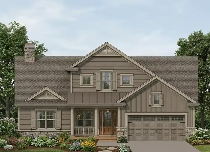 Traditional house plans 10-1036 - front exterior, 2,425 sq ft, 5 bed, 3 bath house plans | Monster House Plans