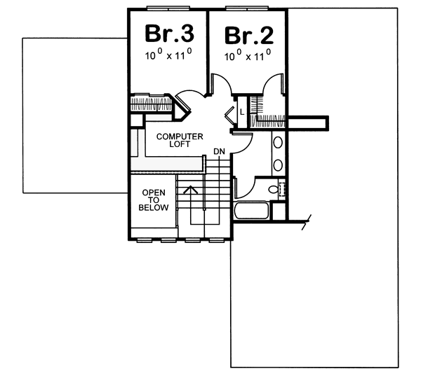 Upper/Second Floor Plan: 10-1038