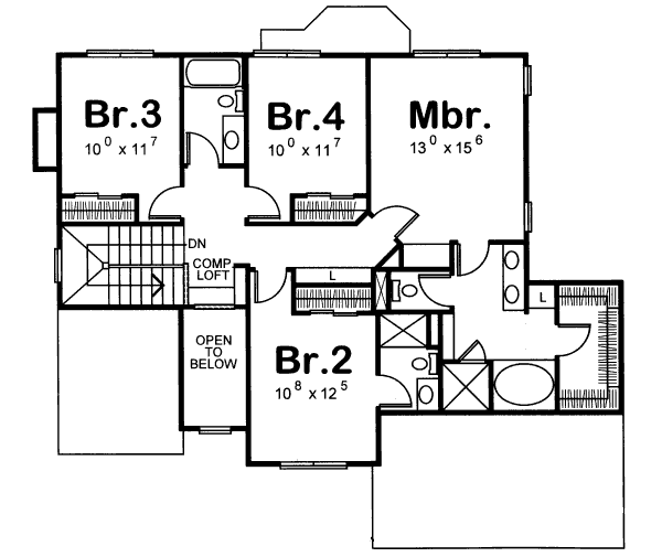 Upper/Second Floor Plan: 10-1043
