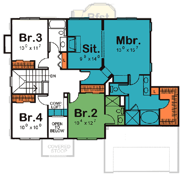 Upper/Second Floor Plan: 10-1044