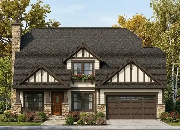 Craftsman house plans 10-1045 - front exterior, 2,354 sq ft, 4 bed, 3 bath house plans | Monster House Plans