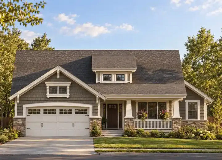 Craftsman house plans 10-1048 - front exterior, 1,902 sq ft, 2 bed, 2 bath house plans | Monster House Plans