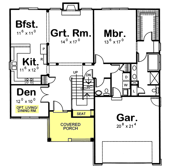 Main Floor Plan: 10-1050