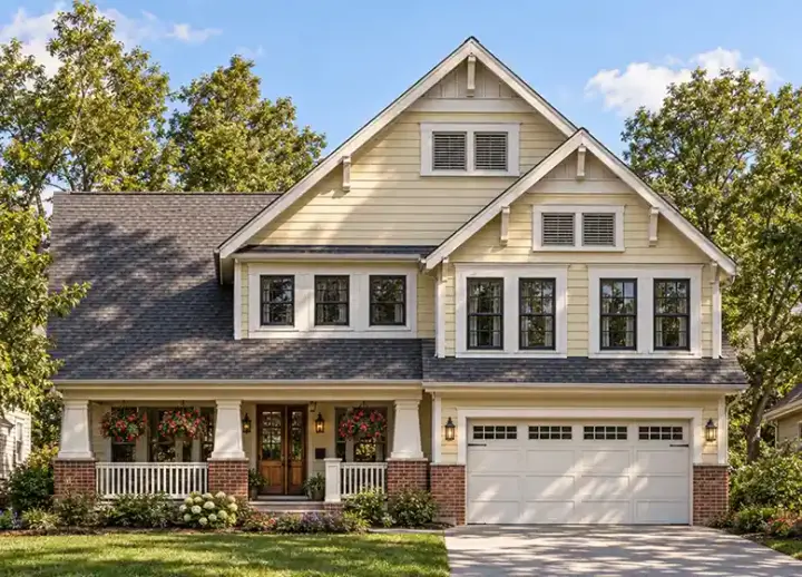 Craftsman house plans 10-1052 - front exterior, 2,552 sq ft, 4 bed, 3 bath house plans | Monster House Plans