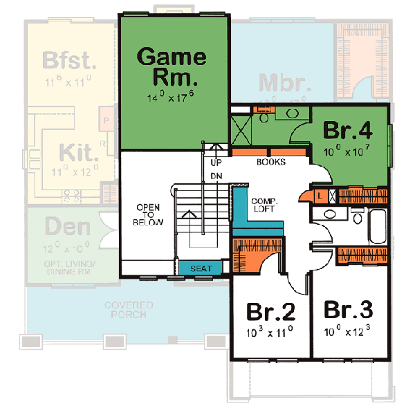 Upper/Second Floor Plan: 10-1052