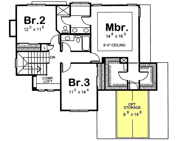 Upper/Second Floor Plan: 10-1053