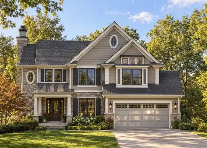 Traditional house plans 10-1054 - front exterior, 2,331 sq ft, 4 bed, 2 bath house plans | Monster House Plans