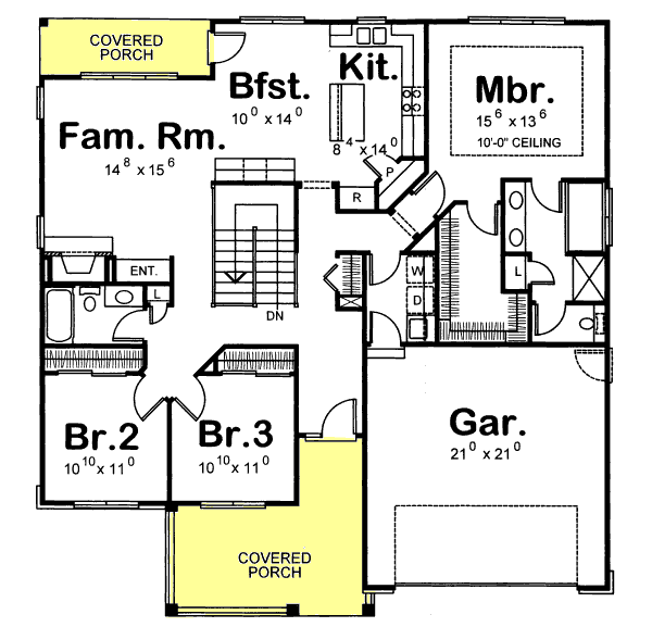 Main Floor Plan: 10-1057