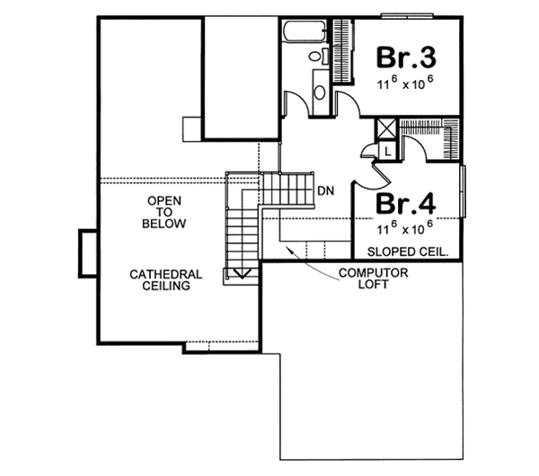 Upper/Second Floor Plan: 10-1059