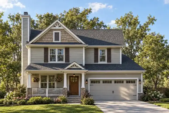 Traditional house plans 10-1062 - front exterior, 1,634 sq ft, 3 bed, 2 bath house plans | Monster House Plans