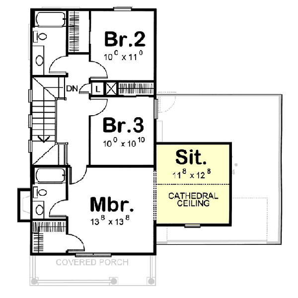 Upper/Second Floor Plan: 10-1062