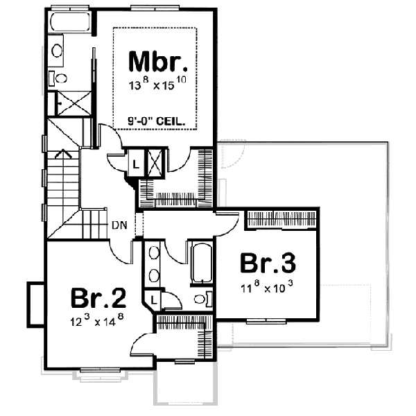 Upper/Second Floor Plan: 10-1063