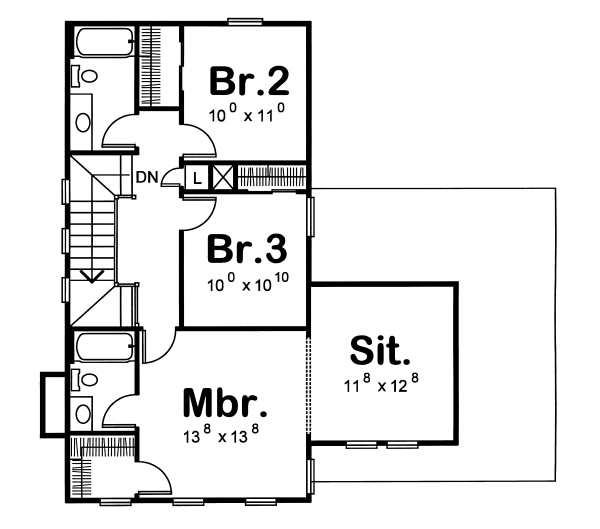 Upper/Second Floor Plan: 10-1065