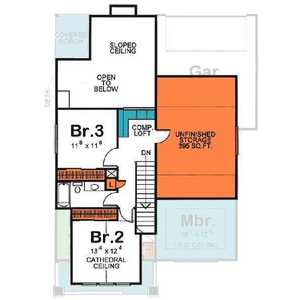 Upper/Second Floor Plan: 10-1071