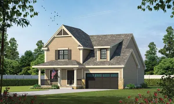 Country house plans 10-1072 - front exterior, 1,905 sq ft, 3 bed, 3 bath house plans | Monster House Plans
