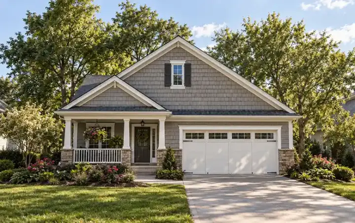 Bungalow house plans 10-1075 - front exterior, 1,556 sq ft, 2 bed, 2 bath house plans | Monster House Plans