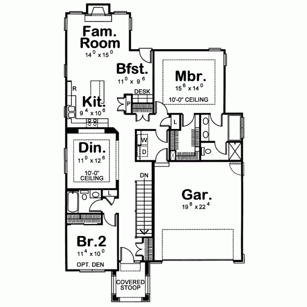 Main Floor Plan: 10-1076