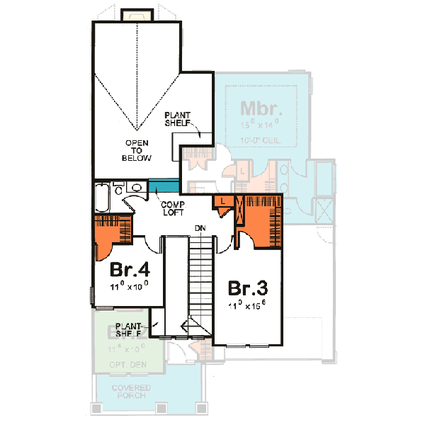 Upper/Second Floor Plan: 10-1077
