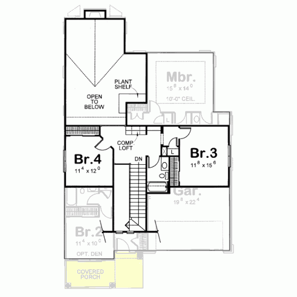 Upper/Second Floor Plan: 10-1078