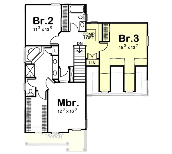 Country Style Floor Plans 10-1081