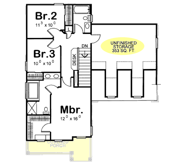 Upper/Second Floor Plan: 10-1081