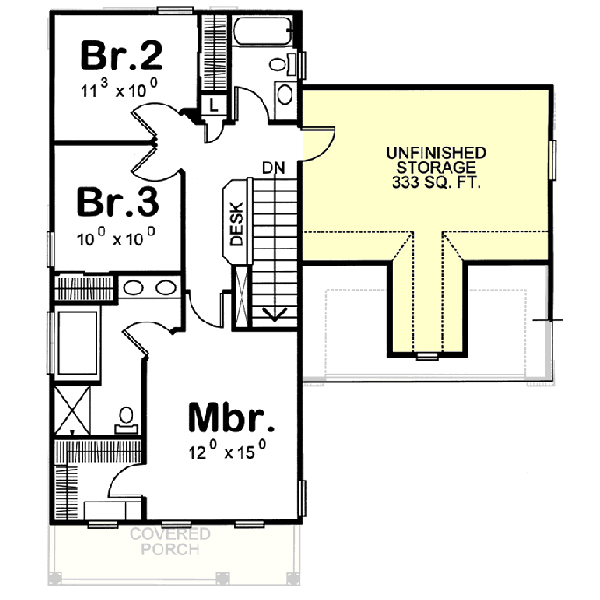 Upper/Second Floor Plan: 10-1082
