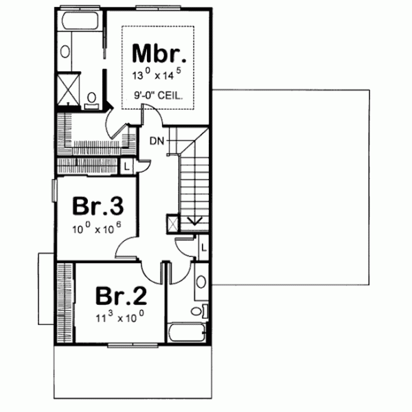 Upper/Second Floor Plan: 10-1084