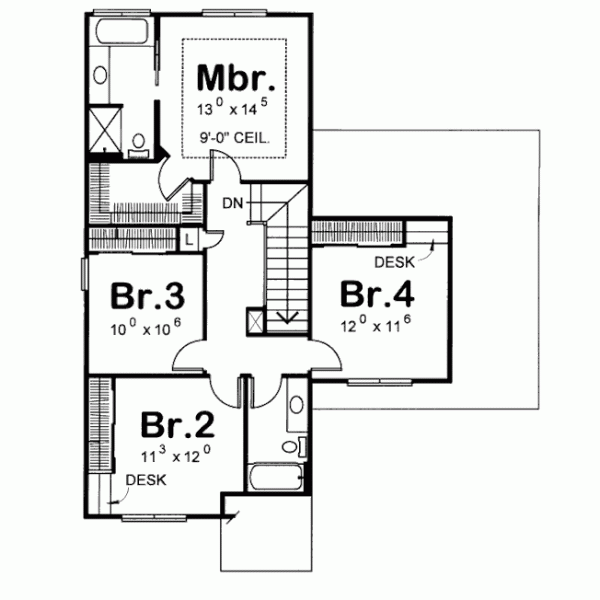 Upper/Second Floor Plan: 10-1085
