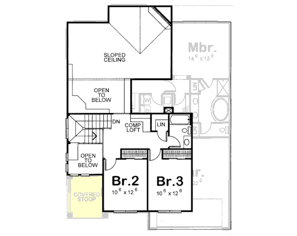 Upper/Second Floor Plan: 10-1087