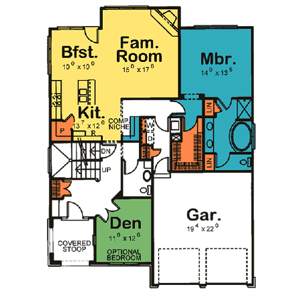 Main Floor Plan: 10-1088