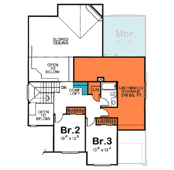 Upper/Second Floor Plan: 10-1088