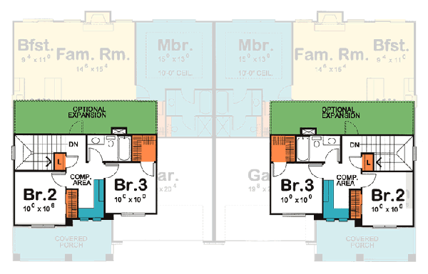 Upper/Second Floor Plan: 10-1096