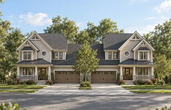 European house plans 10-1097 - front exterior, 3,398 sq ft, 6 bed, 4 bath house plans | Monster House Plans