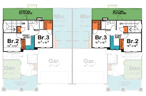 Upper/Second Floor Plan: 10-1098