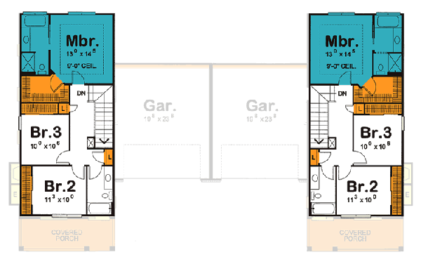 Upper/Second Floor Plan: 10-1099