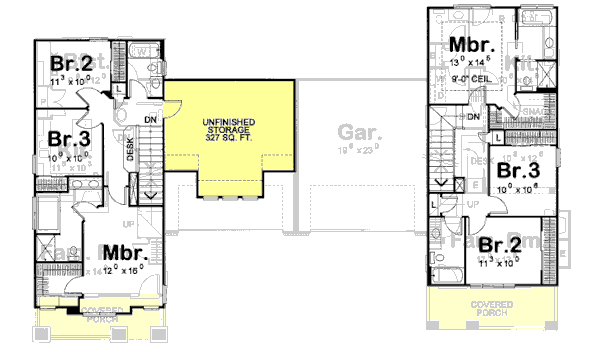 Upper/Second Floor Plan: 10-1107