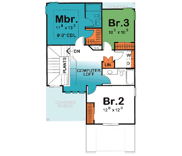 Upper/Second Floor Plan: 10-1111