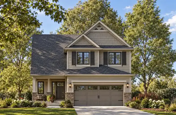 Traditional house plans 10-1116 - front exterior, 1,774 sq ft, 3 bed, 2 bath house plans | Monster House Plans