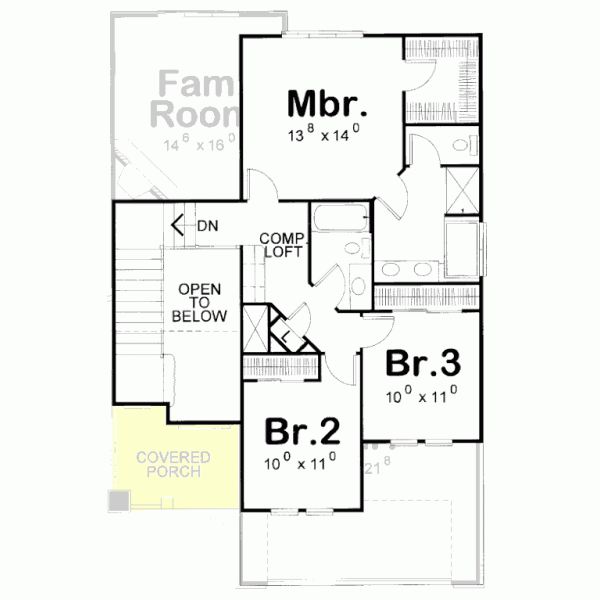 Upper/Second Floor Plan: 10-1117