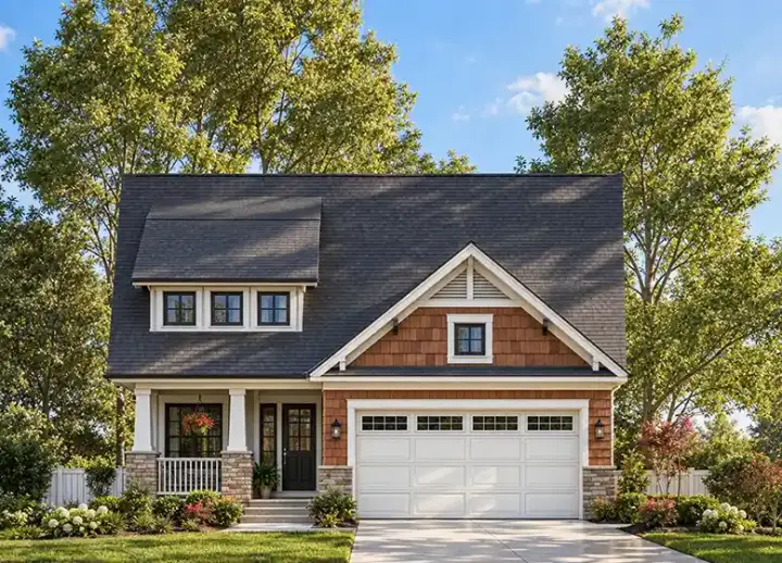 Craftsman house plans 10-1118 - front exterior, 2,045 sq ft, 3 bed, 3 bath house plans | Monster House Plans