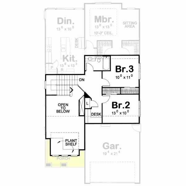 Upper/Second Floor Plan: 10-1118