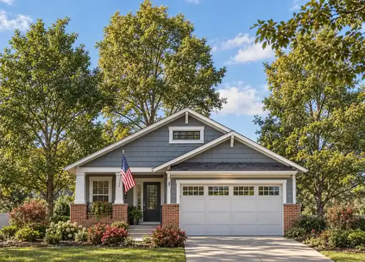 Craftsman house plans 10-1119 - front exterior, 1,542 sq ft, 3 bed, 2 bath house plans | Monster House Plans