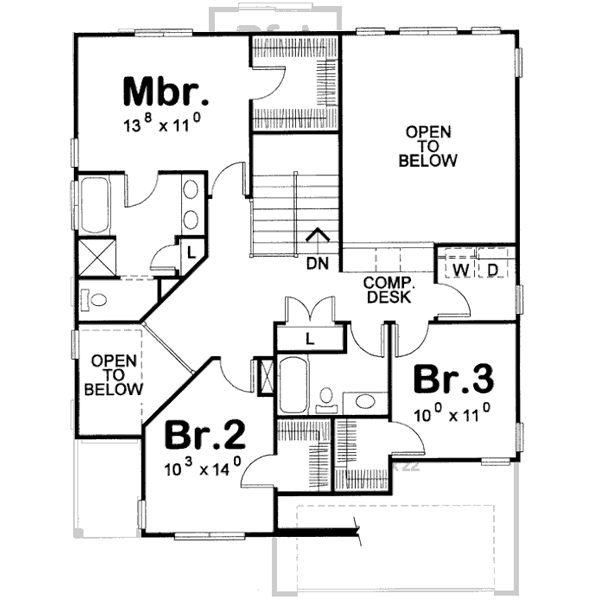 Upper/Second Floor Plan: 10-1123