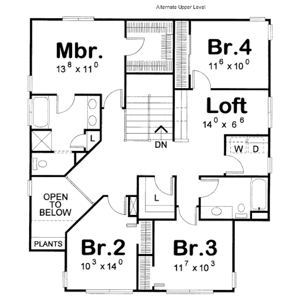 Craftsman Style Home Design 10-1124